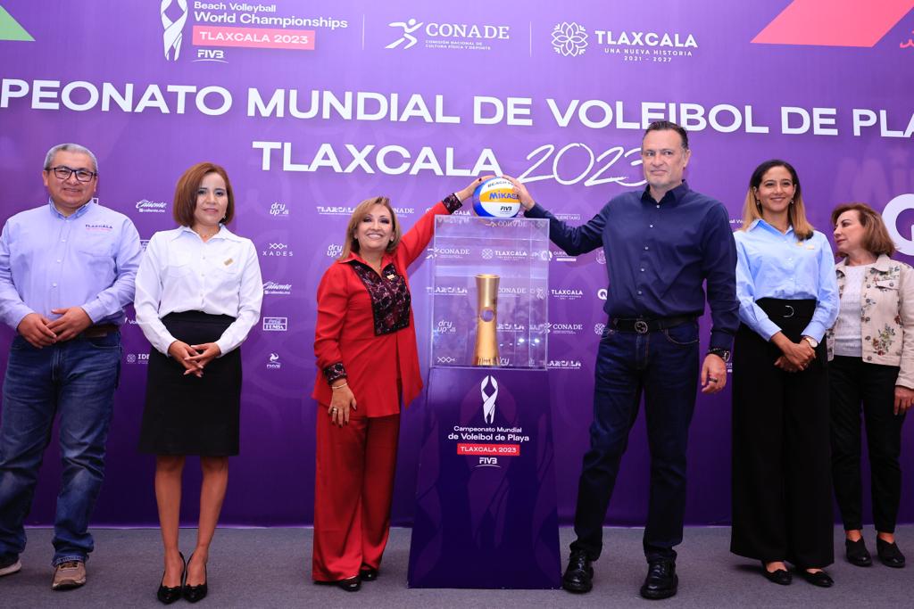 Llegó a Querétaro promoción del Campeonato Mundial de Voleibol de Playa Tlaxcala 2023