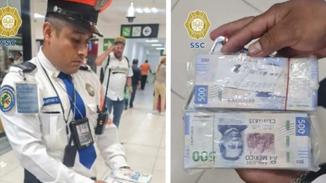 Policía devuelve 50 mil pesos a su dueño en la Venustiano Carranza