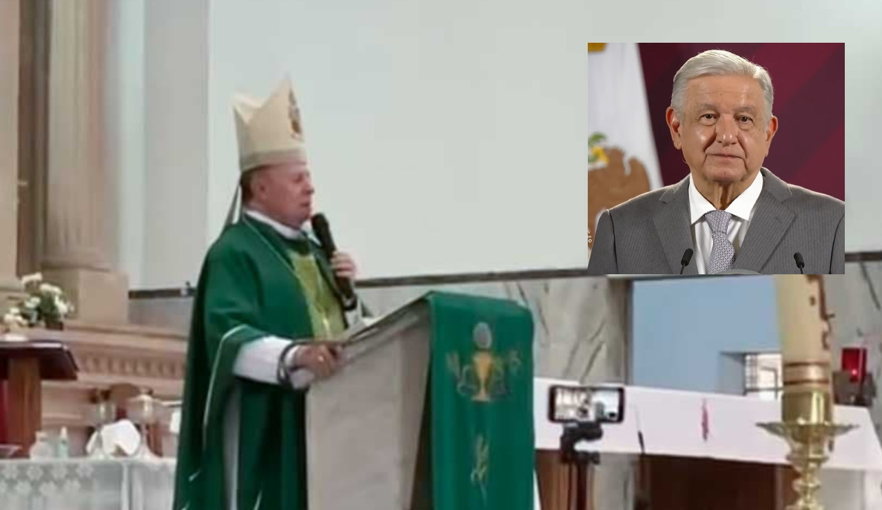 AMLO dice que obispo de Apatzingán está en su derecho tras critica
