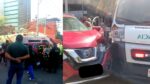 Encontronazo entre ambulancia y camioneta deja lesionados en La Raza