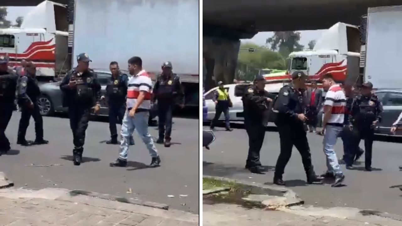 Motociclista le fractura la nariz a policía durante riña en la Merced Balbuena