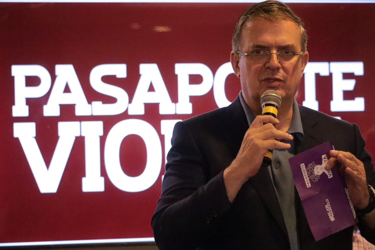 Propone Marcelo Ebrard el programa Pasaporte Violeta Propone Marcelo Ebrard el programa Pasaporte Violeta