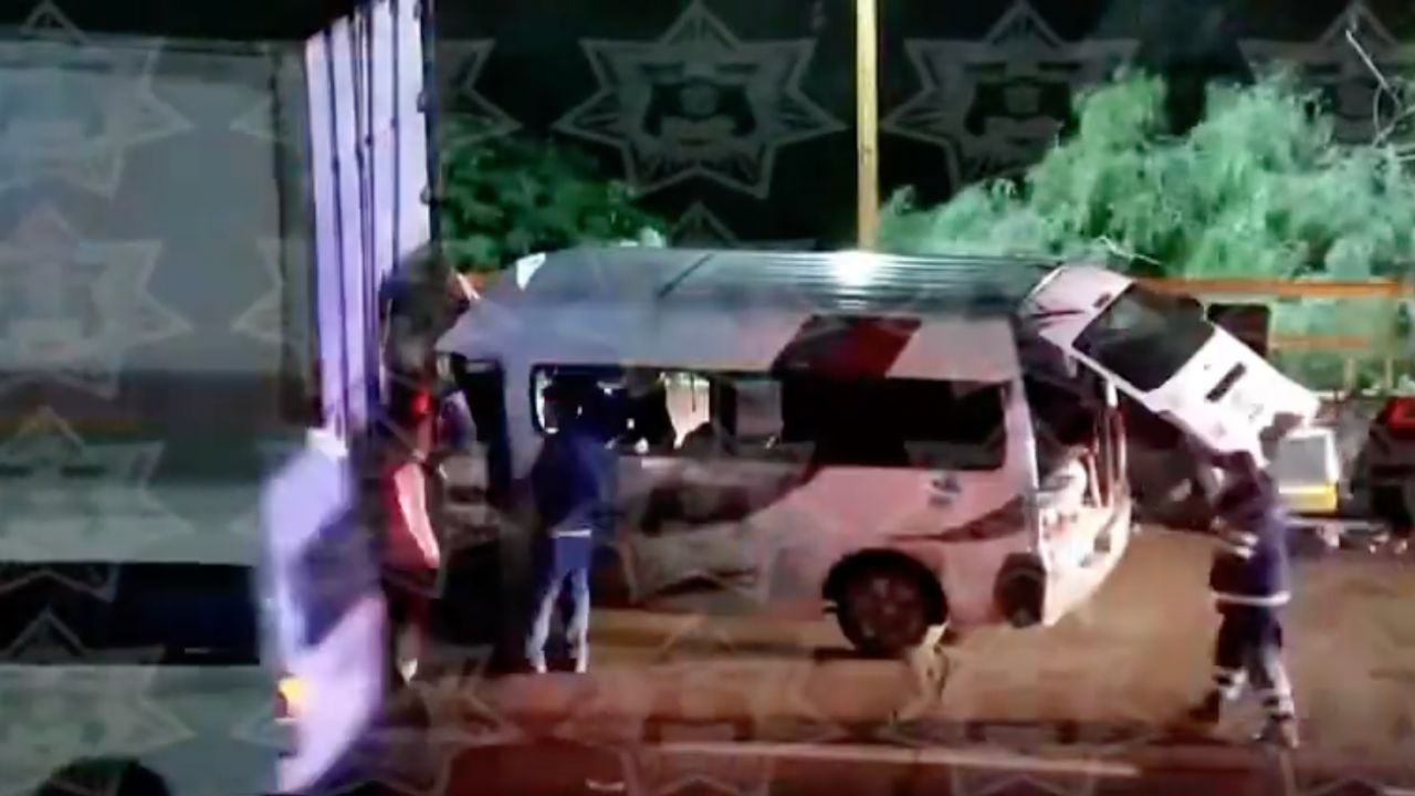 Fuerte choque en autopista México-Pachuca deja siete lesionados Fuerte choque en autopista México-Pachuca deja siete lesionados