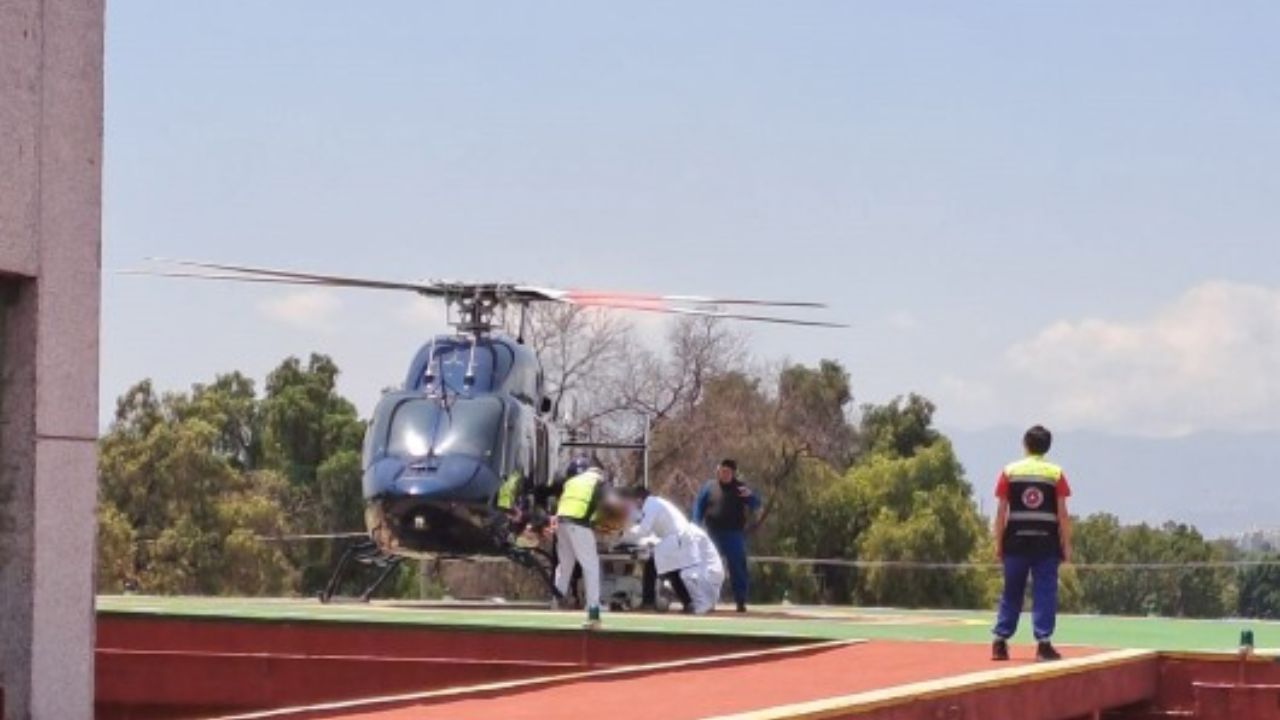 Trasladada en helicóptero a niña mordida por víbora de cascabel en Xochimilco Trasladada en helicóptero a niña mordida por víbora de cascabel en Xochimilco