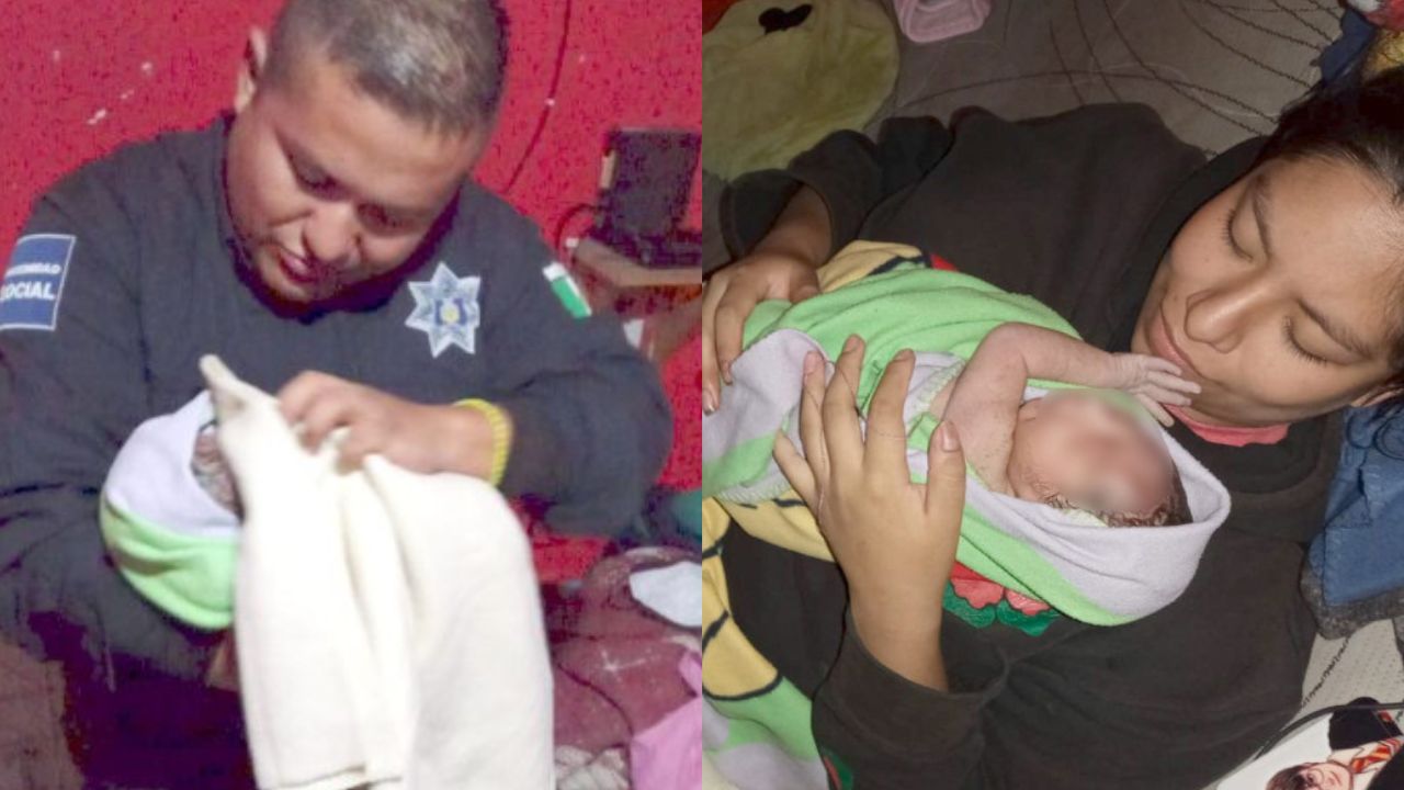 Policías ayudan a mujer a dar luz en su casa, luego de que la regresaron del hospital