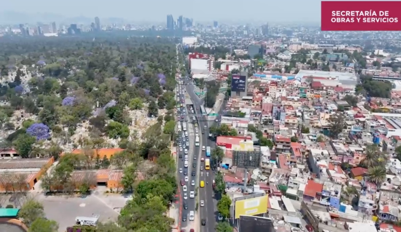 Av. Constituyentes reducirá sus carriles por obras del Cablebús Av. Constituyentes reducirá sus carriles por obras del Cablebús