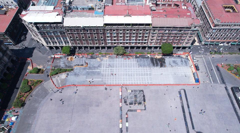 Trabajos de confimamiento en el Zócalo peatonal estarán listos en mayo: Martí Batres Trabajos de confimamiento en el Zócalo peatonal estarán listos en mayo: Martí Batres