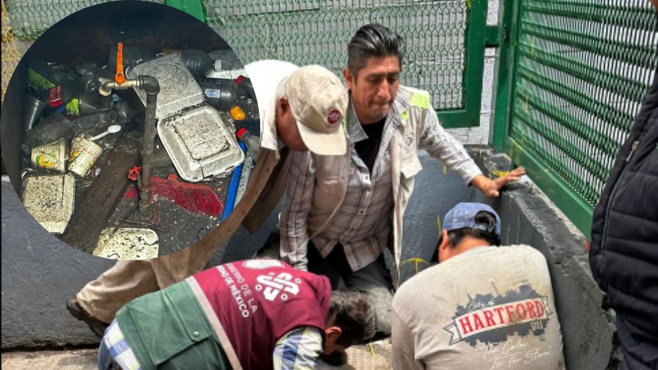 Autoridades suprimen toma clandestina de agua en Iztacalco; descartan huachicoleo Autoridades suprimen toma clandestina de agua en Iztacalco; descartan huachicoleo