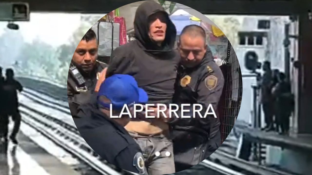 Detienen a sujeto que bajó a las vías del Metro de la Línea 4, CDMX Detienen a sujeto que bajó a las vías del Metro de la Línea 4, CDMX