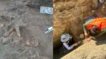 Tesoro arqueológico en Puebla: Descubren 11 entierros en obras de drenaje en Cholula
