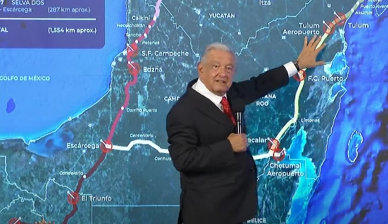 Justifica AMLO demora en Tramo 5 del Tren Maya “para no afectar cenotes” Justifica AMLO demora en Tramo 5 del Tren Maya “para no afectar cenotes”