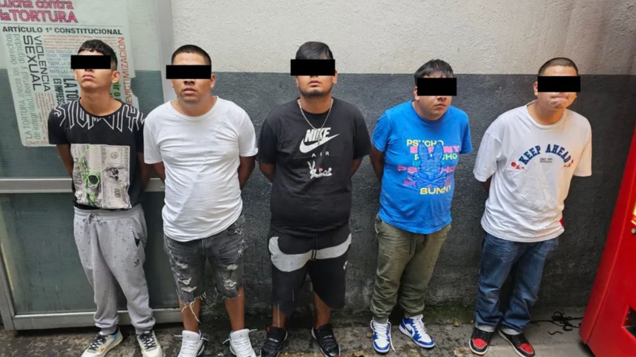 Detienen a 5 miembros de La Unión Tepito en la Venustiano Carranza Detienen a 5 miembros de La Unión Tepito en la Venustiano Carranza