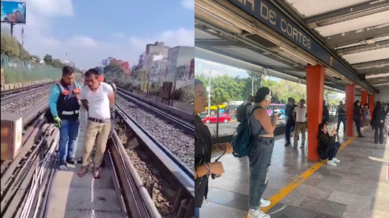 Detienen a hombre que bajó a las vías del Metro de la Línea 2 Detienen a hombre que bajó a las vías del Metro de la Línea 2
