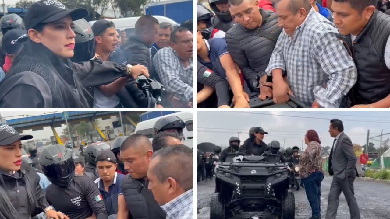 “¡No me voy a ir!”, agreden a Sandra Cuevas y su equipo en la Central de Abasto “¡No me voy a ir!”, agreden a Sandra Cuevas y su equipo en la Central de Abasto