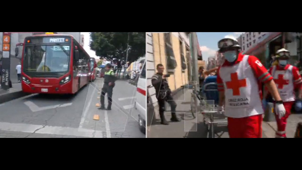 Chofer de la L4 del Metrobús se desmaya y pasajeros toman control de la unidad Chofer de la L4 del Metrobús se desmaya y pasajeros toman control de la unidad