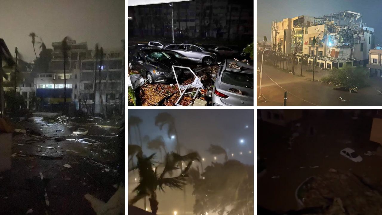 Huracán “Otis” deja múltiples destrozos e inundaciones en Acapulco Huracán “Otis” deja múltiples destrozos e inundaciones en Acapulco