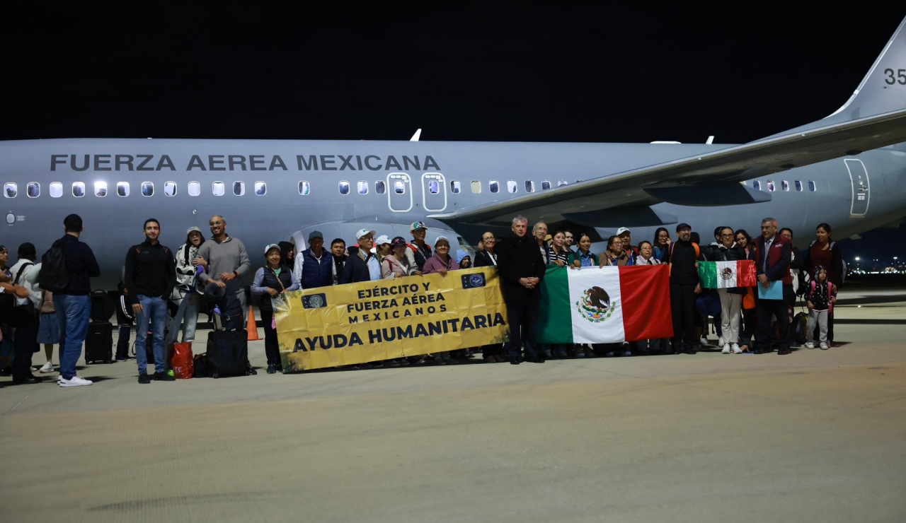 Otros 275 mexicanos arriban al AIFA procedentes de Israel Otros 275 mexicanos arriban al AIFA procedentes de Israel