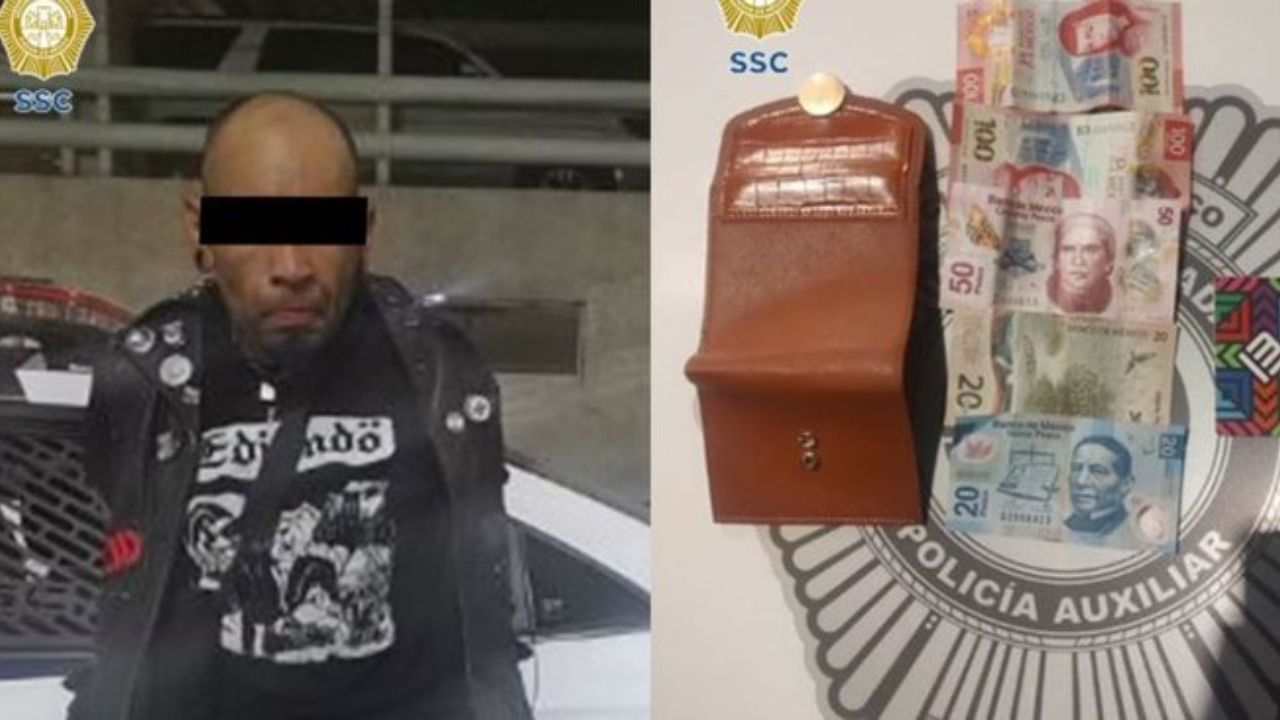 Sujeto roba cartera a mujer en L1 del Metrobús y lo detienen