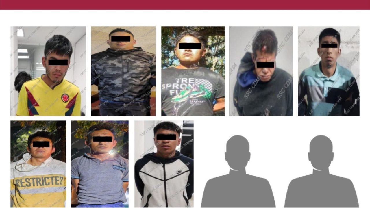 Arrestan a 10 sujetos por robo de vehículos en 7 alcaldías Arrestan a 10 sujetos por robo de vehículos en 7 alcaldías