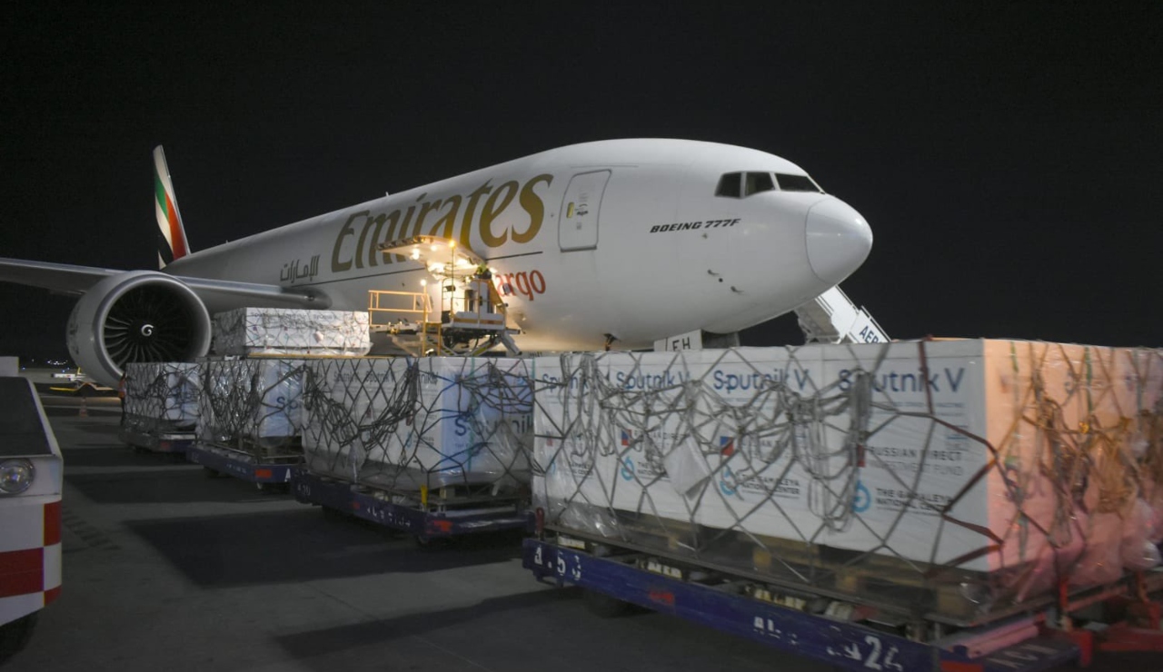 Arriban a México 600 mil vacunas Sputnik para campaña contra COVID-19 Arriban a México 600 mil vacunas Sputnik para campaña contra COVID-19