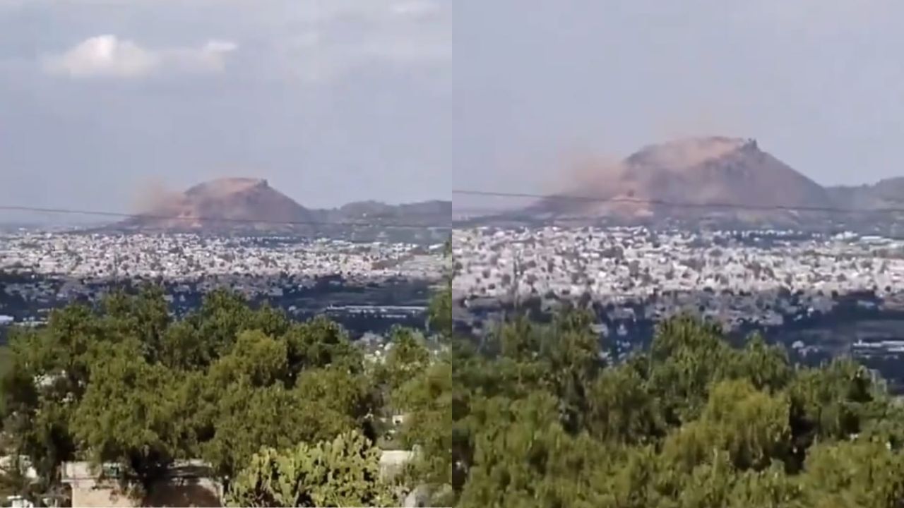 Cerro de Las Minas en Iztapalapa se desgaja tras sismo
