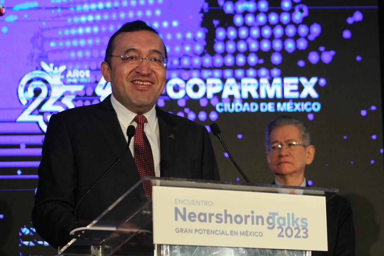 Llegarán 100 MMD a México en 3 años; hay que aprovechar la bendición del Nearshoring: COPARMEX CDMX Llegarán 100 MMD a México en 3 años; hay que aprovechar la bendición del Nearshoring: COPARMEX CDMX