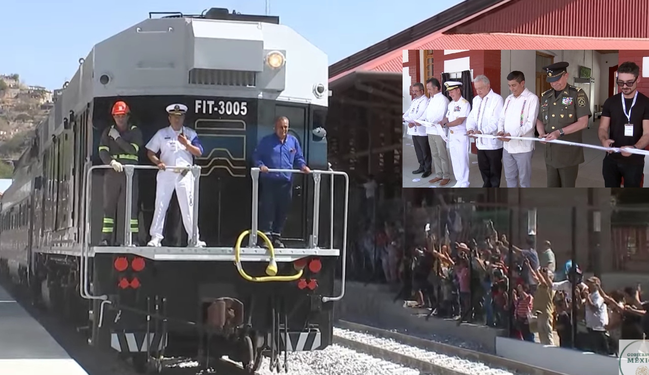 AMLO corta listón de inauguración de primer tramo del Tren Interoceánico AMLO corta listón de inauguración de primer tramo del Tren Interoceánico
