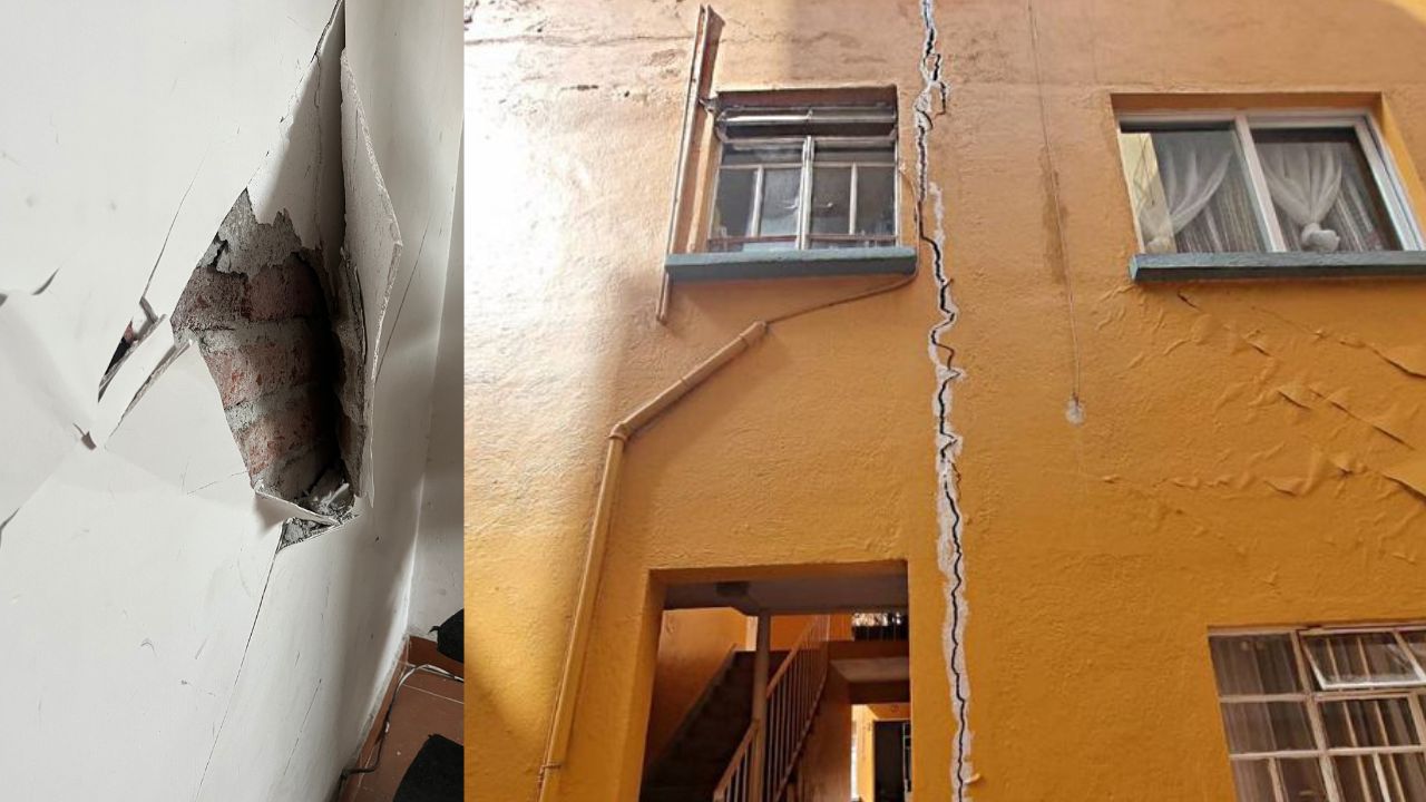Vecinos de la colonia Mixcoac reportan daños tras microsismos en la CDMX Vecinos de la colonia Mixcoac reportan daños tras microsismos en la CDMX