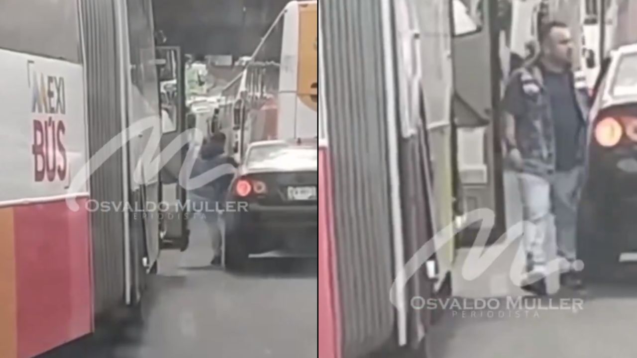 Cesan de funciones a conductor de Mexibús que golpeó a automovilista Cesan de funciones a conductor de Mexibús que golpeó a automovilista