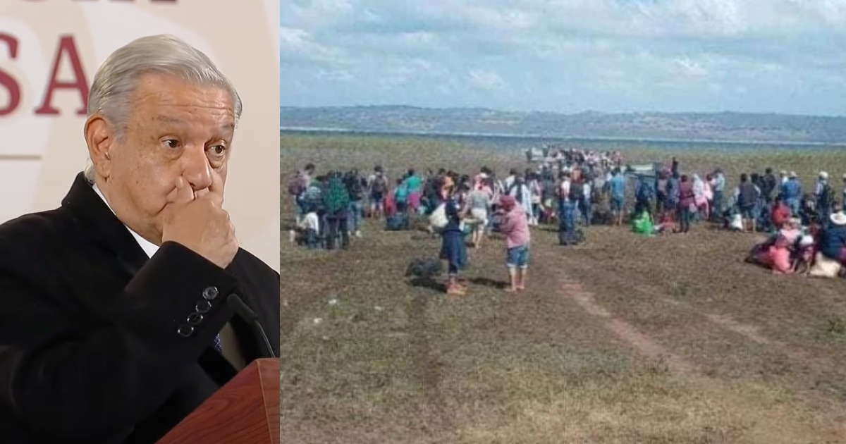 Llama AMLO a desplazados en Chiapas a no apoyar a la delincuencia Llama AMLO a desplazados en Chiapas a no apoyar a la delincuencia