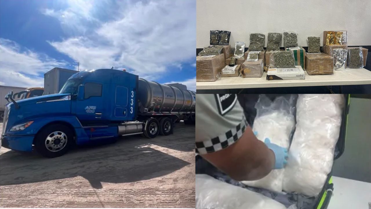 Incautan más de 17 kg de narcóticos y una pipa con huachicol en NL Incautan más de 17 kg de narcóticos y una pipa con huachicol en NL