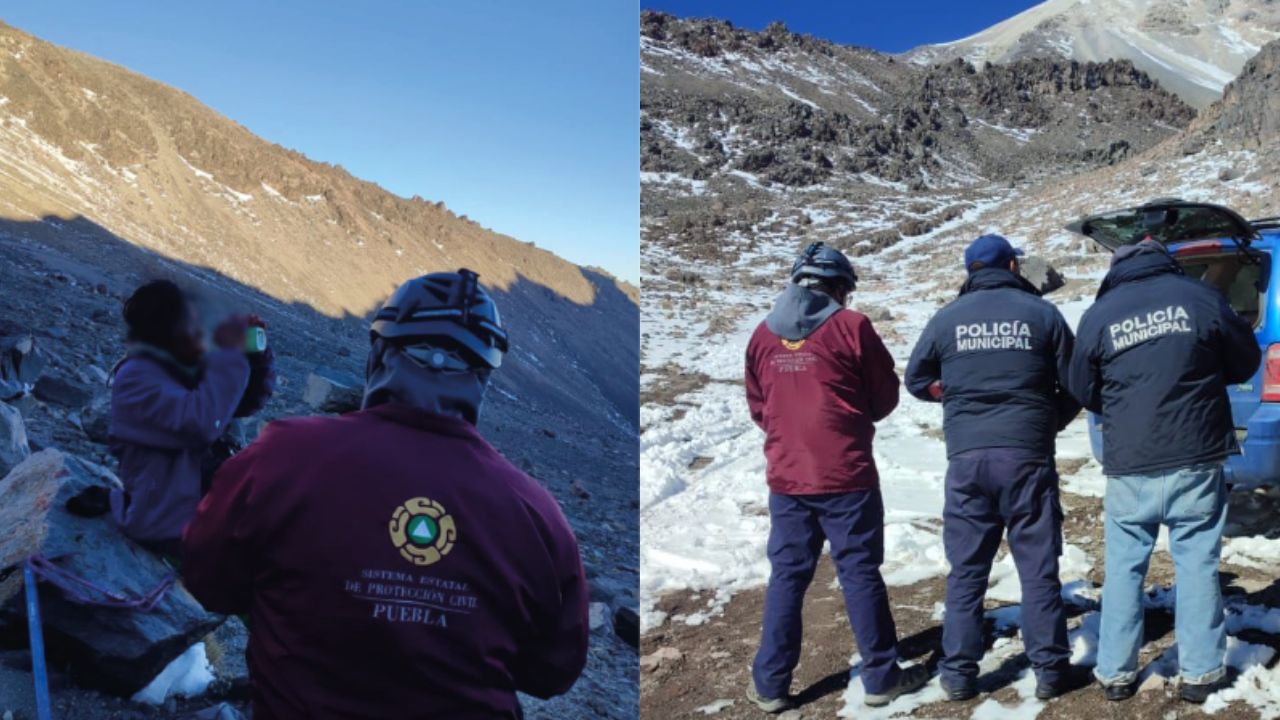 Rescatan a 10 de 11 alpinistas del Pico de Orizaba; aún falta el guía Rescatan a 10 de 11 alpinistas del Pico de Orizaba; aún falta el guía