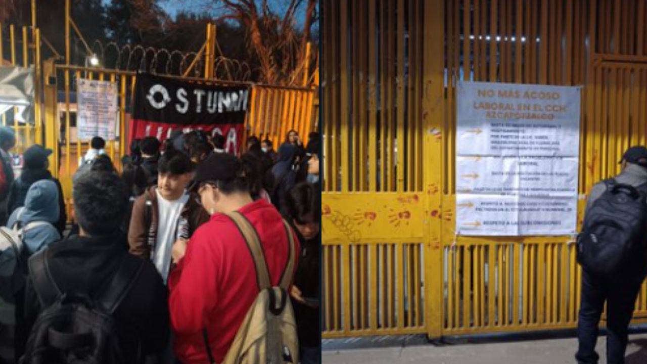 Trabajadores toman el CCH Azcapotzalco Trabajadores toman el CCH Azcapotzalco