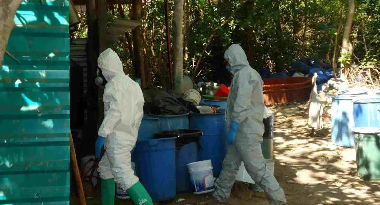 Hallan en Sonora enorme laboratorio con 80 toneladas de metanfetaminas Hallan en Sonora enorme laboratorio con 80 toneladas de metanfetaminas