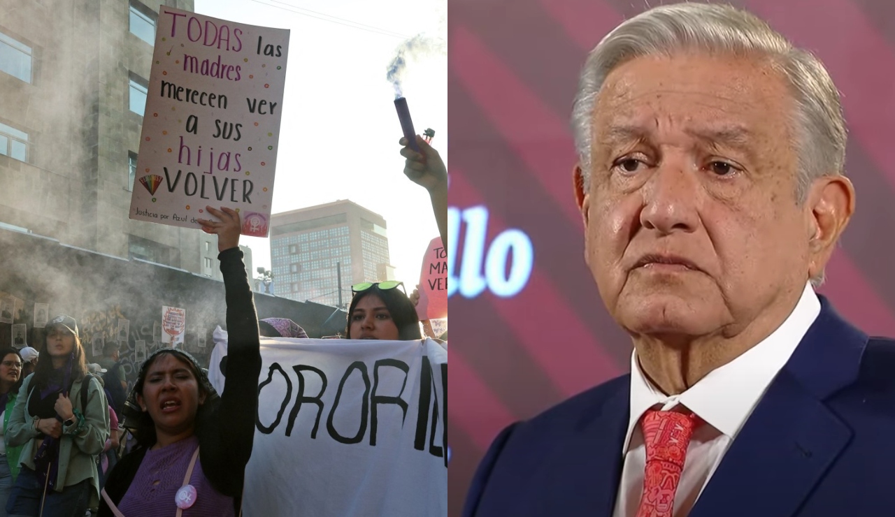 Agradece AMLO a mujeres por marcha pacífica el 8M Agradece AMLO a mujeres por marcha pacífica el 8M