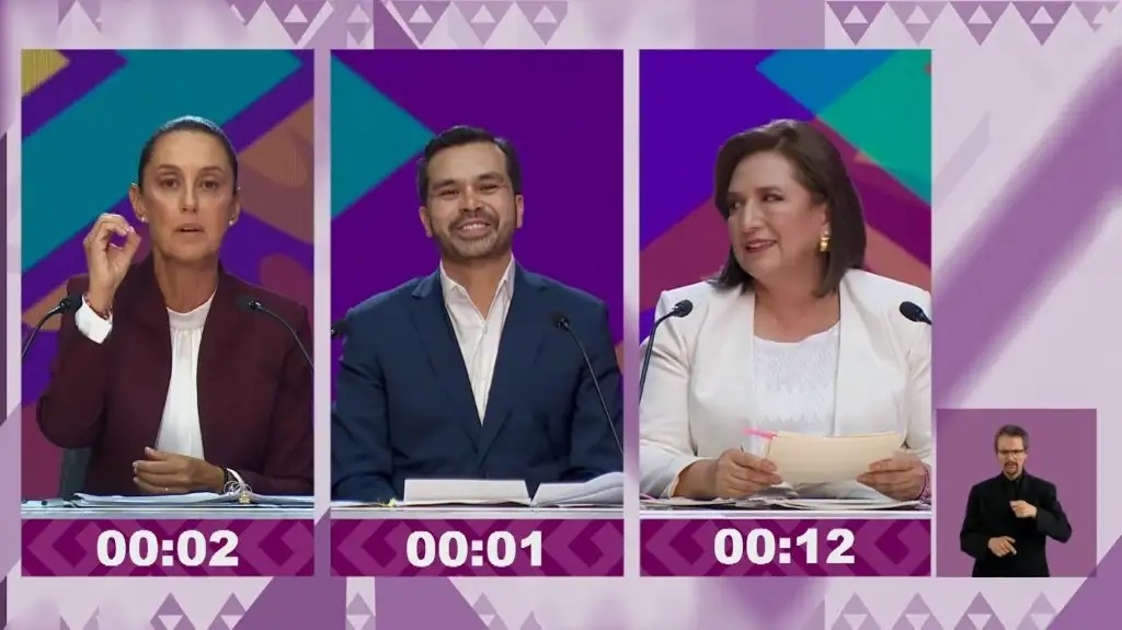 Así se desarrolló el primer debate presidencial en México Así se desarrolló el primer debate presidencial en México