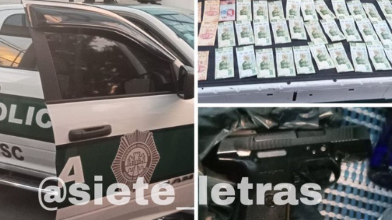 Hallan arma ilegal y 50 mil pesos ocultos en un sector de la SSC en la GAM Hallan arma ilegal y 50 mil pesos ocultos en un sector de la SSC en la GAM