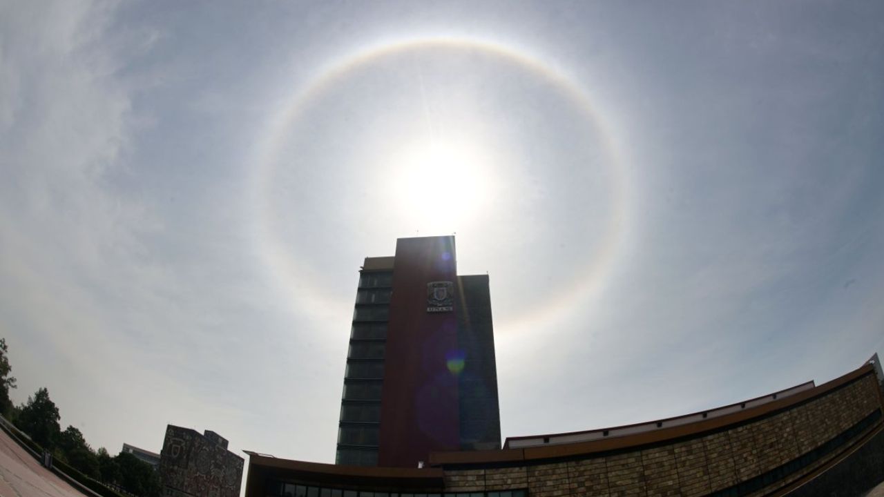 Halo solar sorprende en CDMX, Edomex y Puebla Halo solar sorprende en CDMX, Edomex y Puebla