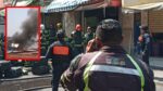 Incendio en plaza del Centro Histórico desata movilización de emergencia