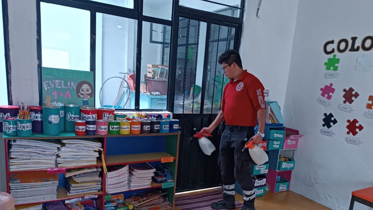 Implementan cerco sanitario en colegio de Apan, Hidalgo, por casos de virus coxsackie Implementan cerco sanitario en colegio de Apan, Hidalgo, por casos de virus coxsackie