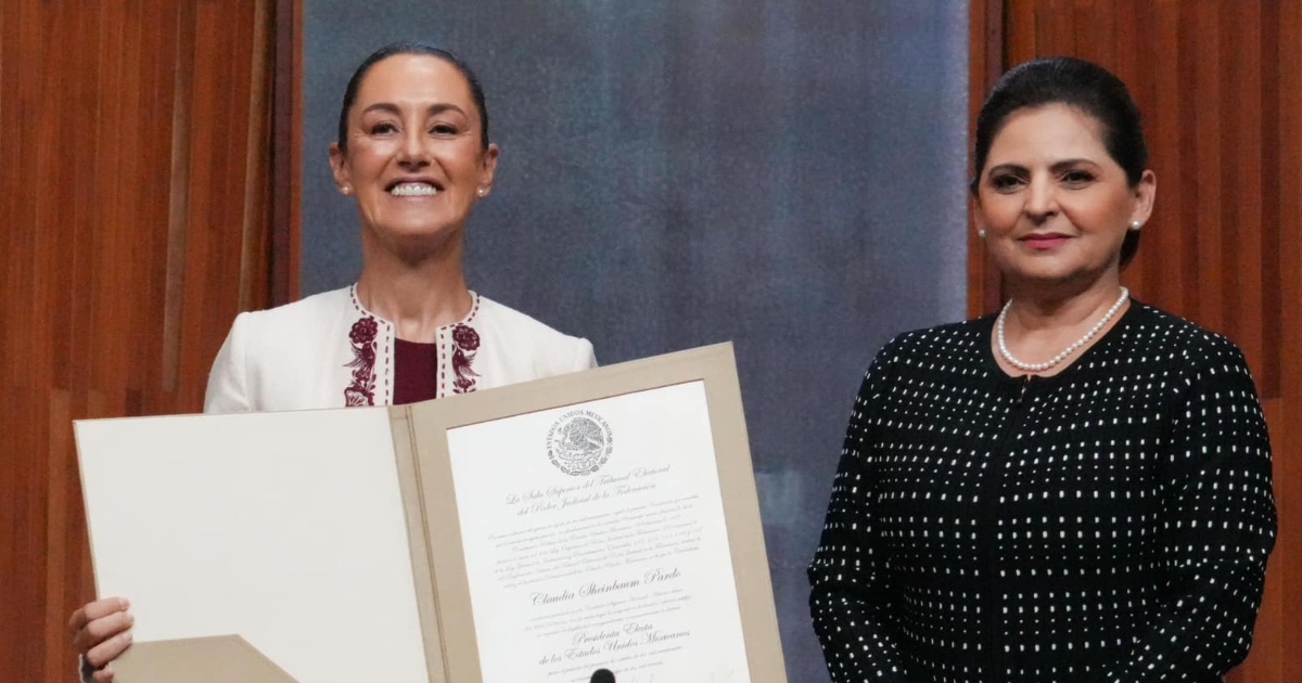 Aplaude AMLO mensaje de Sheinbaum a mujeres al recibir constancia de presidenta electa Aplaude AMLO mensaje de Sheinbaum a mujeres al recibir constancia de presidenta electa