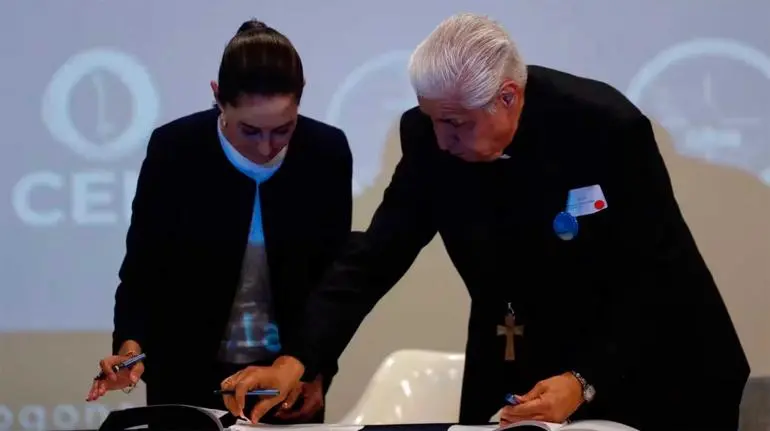 Iglesia llama a Sheinbaum al diálogo y a cumplir ‘Compromisos por la Paz’ Iglesia llama a Sheinbaum al diálogo y a cumplir ‘Compromisos por la Paz’
