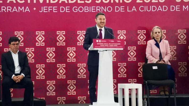 Martí Batres presenta informe de actividades, presume logros Martí Batres presenta informe de actividades, presume logros