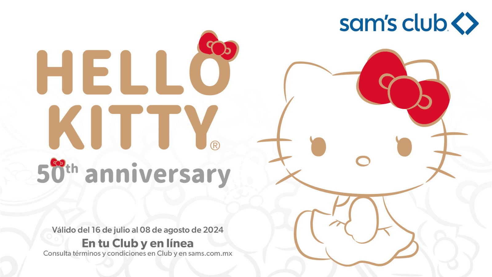 Hello Kitty cumple 50 años y Sam’s Club lo festeja con productos increíbles Hello Kitty cumple 50 años y Sam’s Club lo festeja con productos increíbles