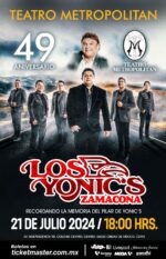 Los Yonic´s   llegan al Teatro Metropolitan el domingo 21 de julio a partir de las seis de la tarde