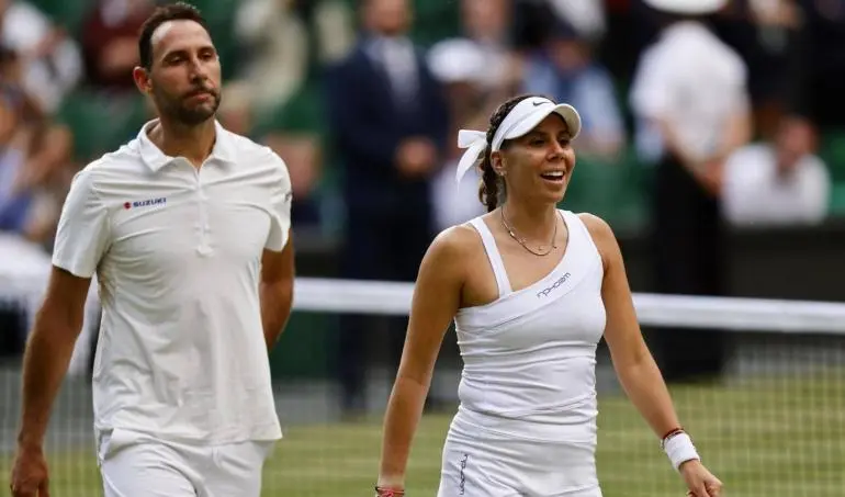 Santiago González y Giuliana Olmos pierden final de dobles mixtos en Wimbledon Santiago González y Giuliana Olmos pierden final de dobles mixtos en Wimbledon