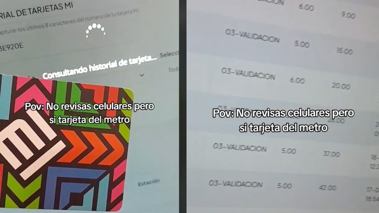 Usuaria de TikTok muestra cómo revisa los movimientos de su pareja mediante su tarjeta del Metro Usuaria de TikTok muestra cómo revisa los movimientos de su pareja mediante su tarjeta del Metro