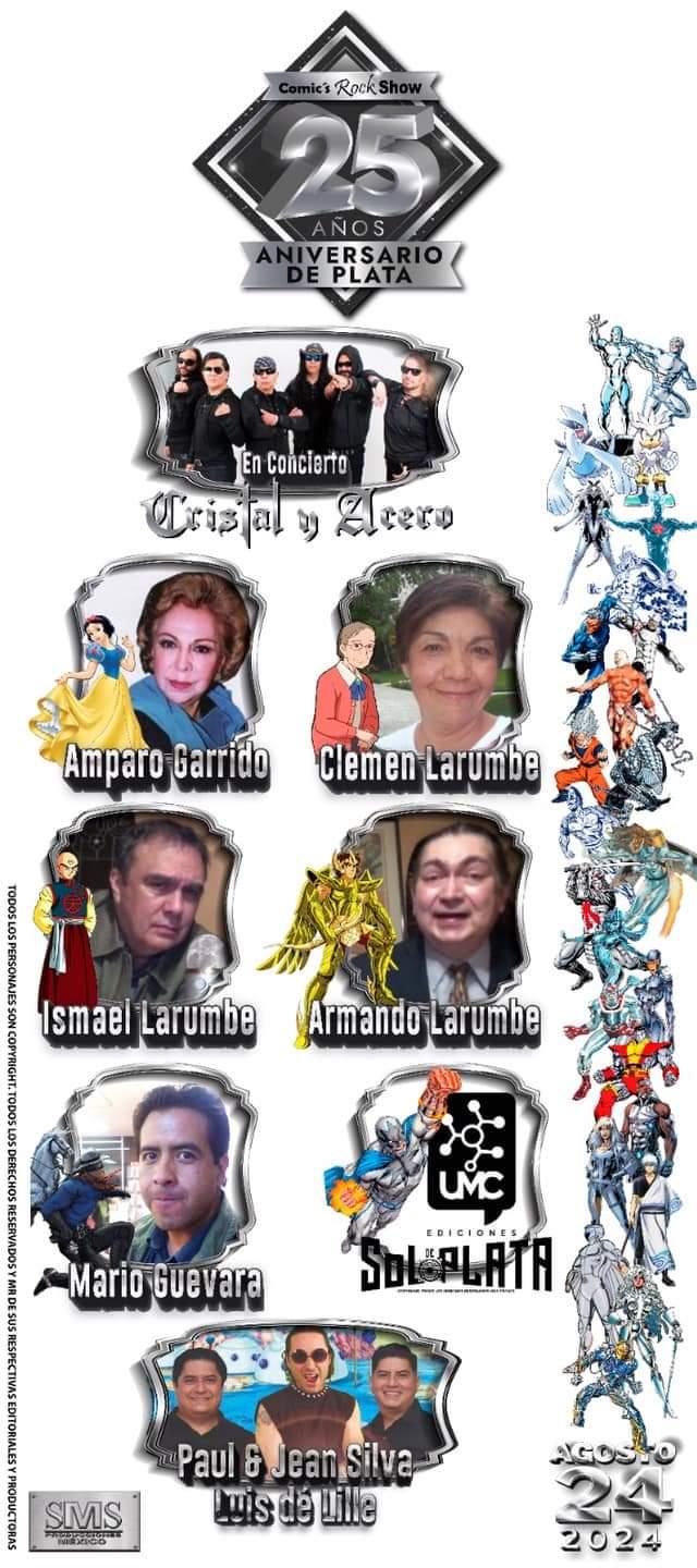 El Comic’s Rock Show festeja este 24 de agosto su aniversario de plata con diversas actividades El Comic’s Rock Show festeja este 24 de agosto su aniversario de plata con diversas actividades