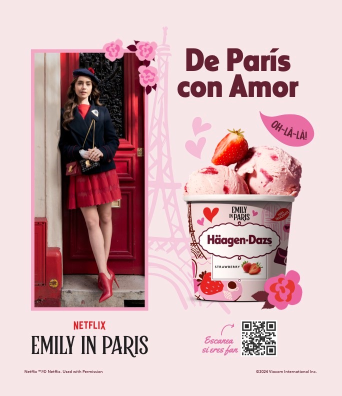 Häagen-Dazs lanza en México helado edición limitada “Emily en París”