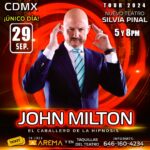 John Milton hipnotizara la CDMX el 29 de septiembre